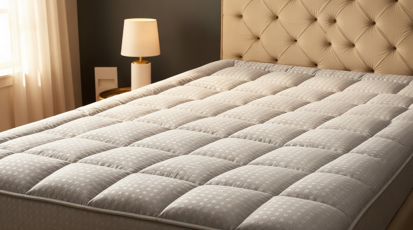 HYLEORY Queen Mattress Pad Quilted Fitted Mattress Protector Cooling Pillow Top Mattress Cover Breathable Fluffy Soft Mattress Topper with 8-21" Deep Pocket OEKO-TEX STANDARD 100