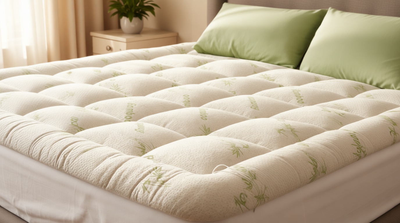 Niagara Sleep Solution Ultra Soft Queen Size Mattress Topper - Viscose Made from Bamboo Pillow Top Mattress Pad for Back Pain Relief - Naturally Cooling for Hot Sleepers, Sage OEKO-TEX STANDARD 100