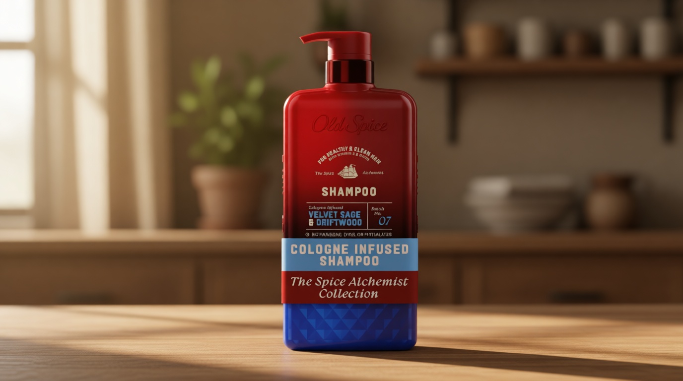 Old Spice Mens Shampoo, The Spice Alchemist Collection, 24/7 Cologne-Infused Velvet Sage & Driftwood Scent, Free of Parabens & Phthalates, 21.9 fl oz