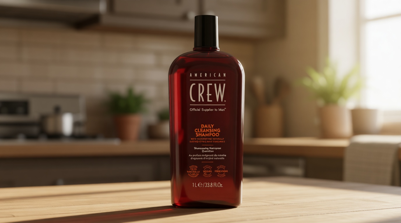 American Crew Shampoo for Men, Daily Cleanser, Naturally Derived, Vegan Formula, Citrus Mint Fragrance, 33.8 Fl Oz [Amazon-developed Certification] Compact by Design