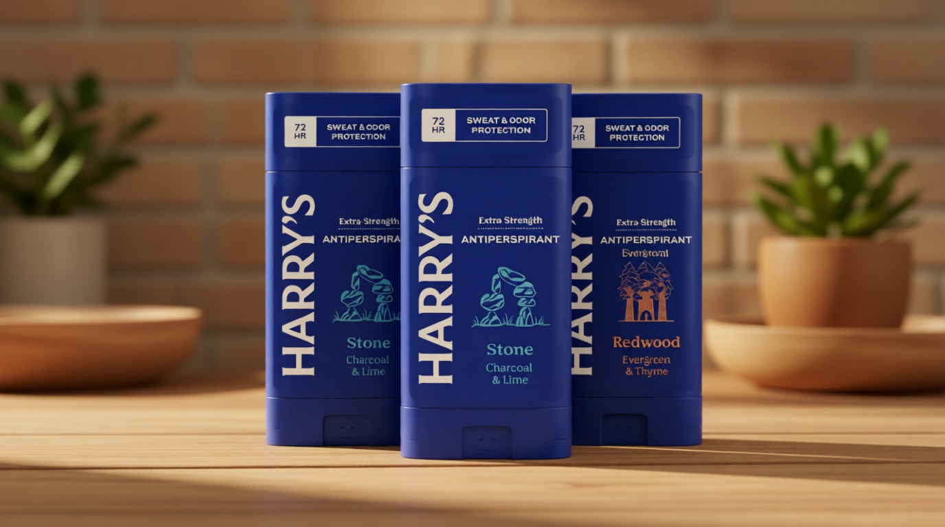 Harry's Extra-Strength Antiperspirant Deodorant, Sweat & Odor Control Antiperspirant for Men, Variety Pack - Stone, Redwood, Wildlands, 2.5 oz Pack of 3