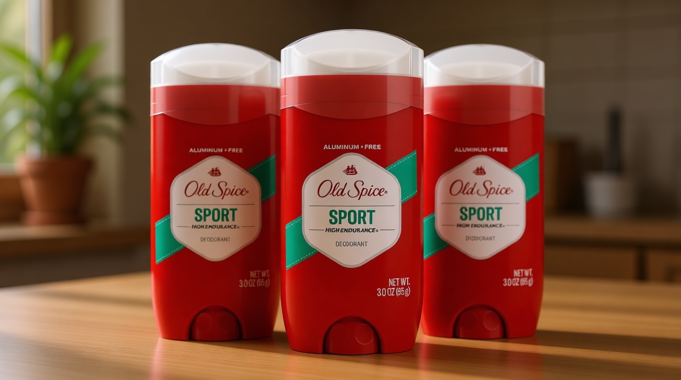 Old Spice Aluminum Free Deodorant For Men, High Endurance, 24/7 Sweat Defense & Odor Protection to Eliminate Odors, 24/7 Freshness & Lasting Scent, Sport Scent, 3.0 oz (Pack of 3)