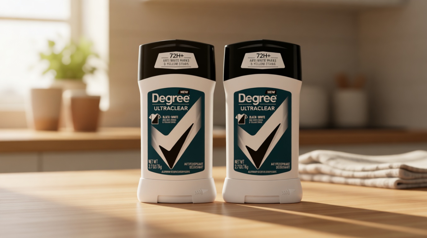 Degree Men UltraClear Antiperspirant Deodorant Black+White 2 Count 72-Hour Sweat & Odor Protection Antiperspirant For Men With MotionSense Technology 2.7 oz