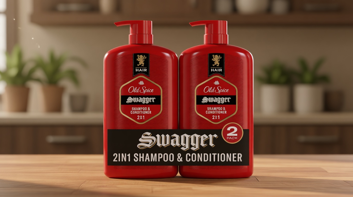 Old Spice Mens 2-in-1 Shampoo and Conditioner Set, Swagger, Cedarwood Lime Scent, For All Hair Types, Healthier, Fuller, More Moisturized Looking Hair, Barbershop Quality, 29.2 fl oz Each, Twin Pack