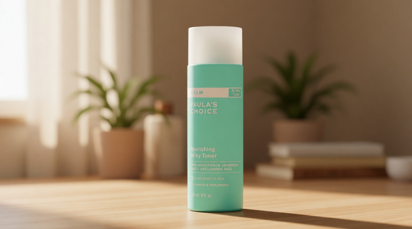 Paula’s Choice Calm Nourishing Milky Toner for Sensitive Skin, Calms + Soothes Redness, Suitable for Rosacea-Prone & Eczema-Prone Skin, Fragrance-Free, 4 Fl Oz.