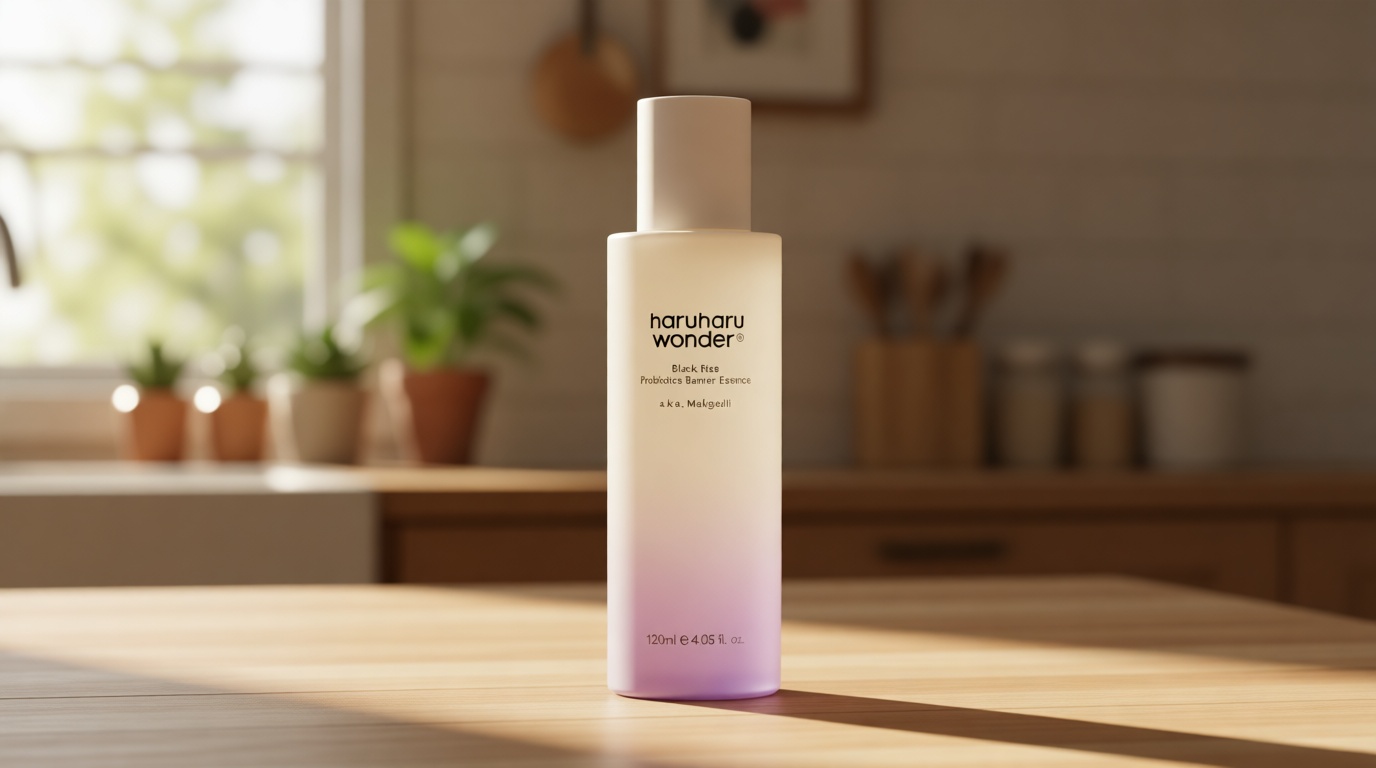 haruharu Wonder Black Rice Probiotics Barrier Essence, 4.05 fl.oz, Skin Flooding & Layering, Strengthens Skin Barrier, Moisturizes, Glowy Radiant Skin, Non-Comedogenic, Vegan Korean Skincare