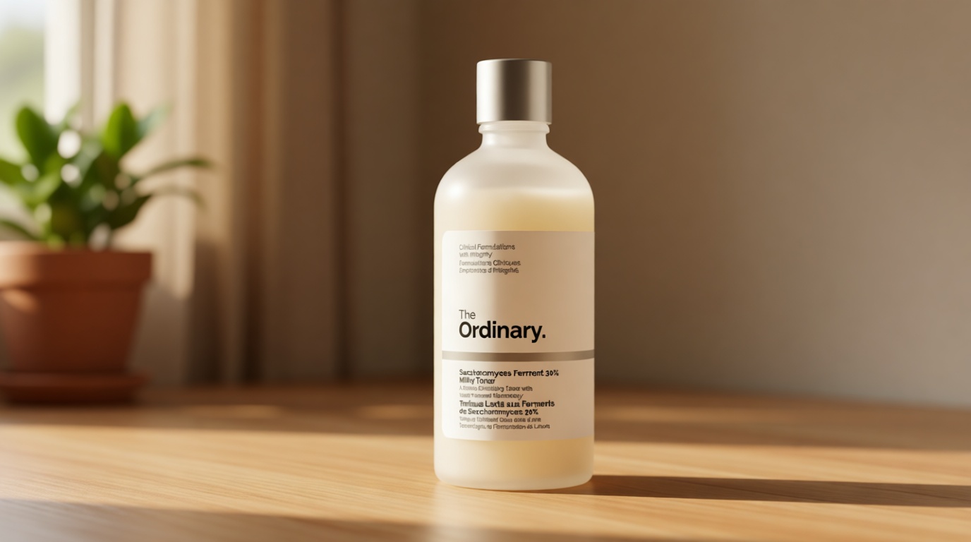 The Ordinary Saccharomyces Ferment 30% Milky Toner, Exfoliating and Hydrating Toner for Smoother, Brighter Skin, 3.4 Fl Oz