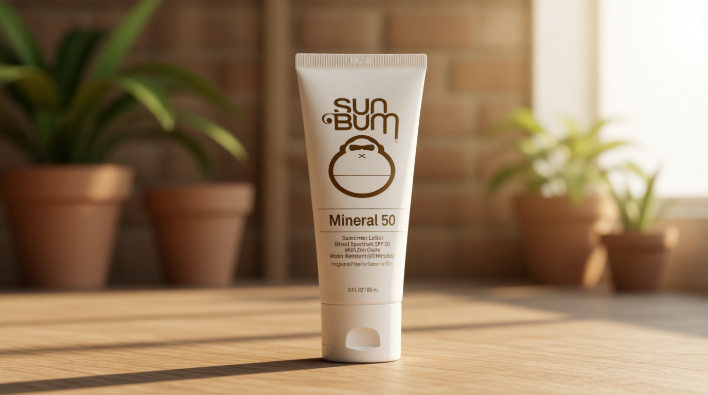 Sun Bum Mineral SPF 50 Sunscreen Body Lotion - Broad Spectrum Moisturizing Sunscreen with Vitamin E - Vegan and Hawaii 104 Act Compliant (Made without Octinoxate & Oxybenzone) - Travel Size - 3 oz