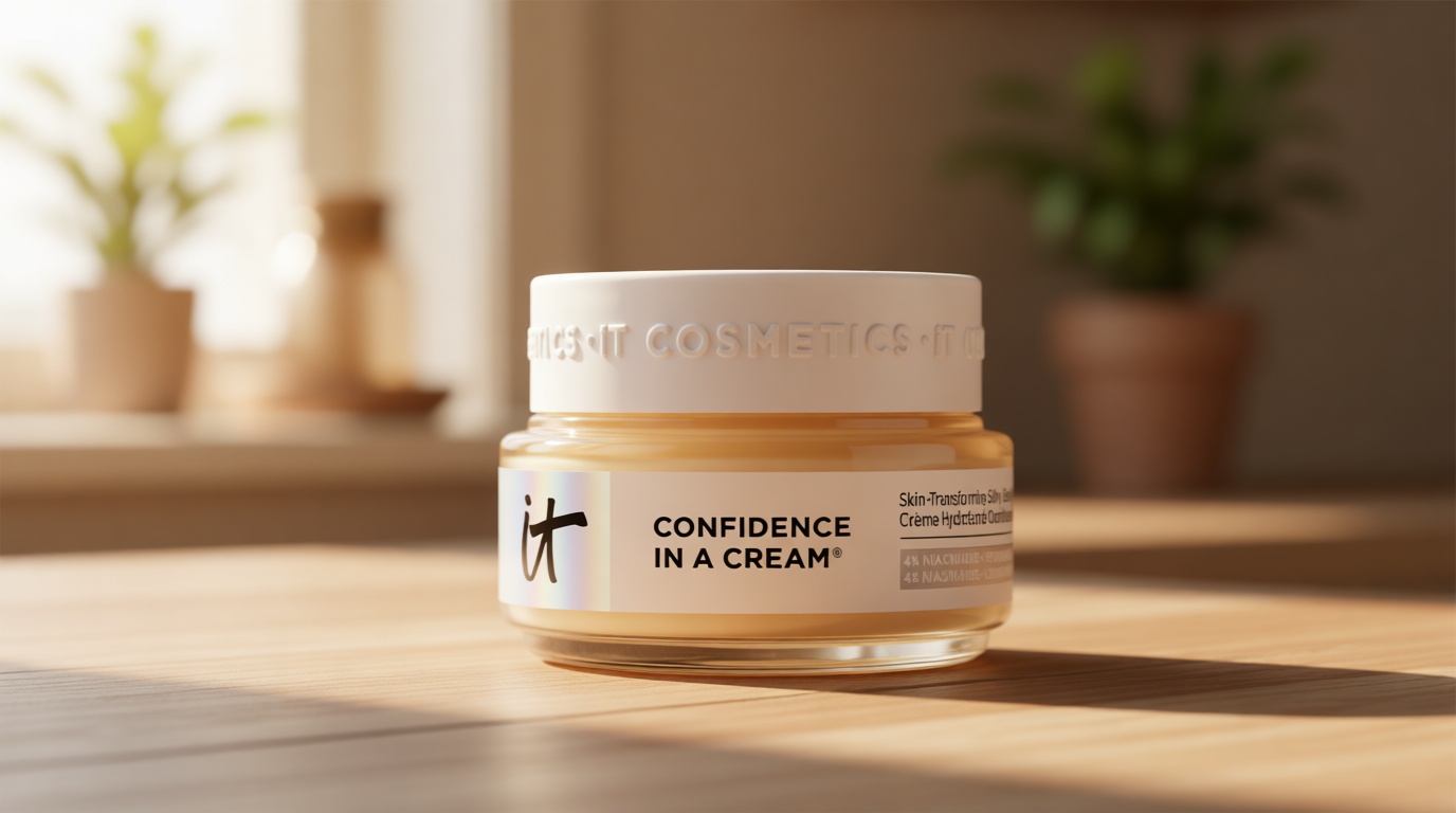 IT Cosmetics Confidence in a Cream - Face Moisturizer, Hydrating & Anti Aging, Visibly Reduces Fine Lines & Wrinkles, 48H Hydration, Repairs Skin Barrier, Squalane, Ceramides, For All Skin Types