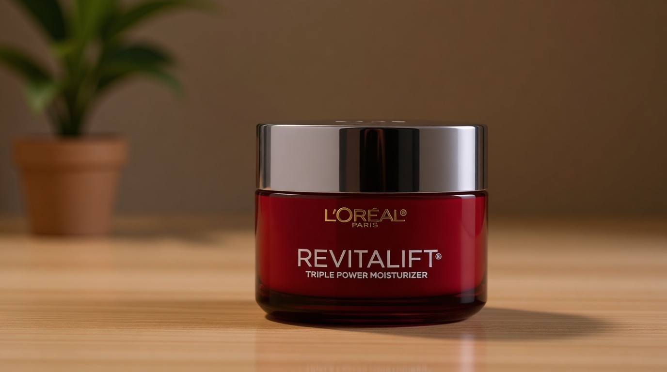 L'Oreal Paris Revitalift Triple Power Anti-Aging Face Moisturizer, Pro Retinol, Hyaluronic Acid & Vitamin C, Reduce Wrinkles 2.55 Oz