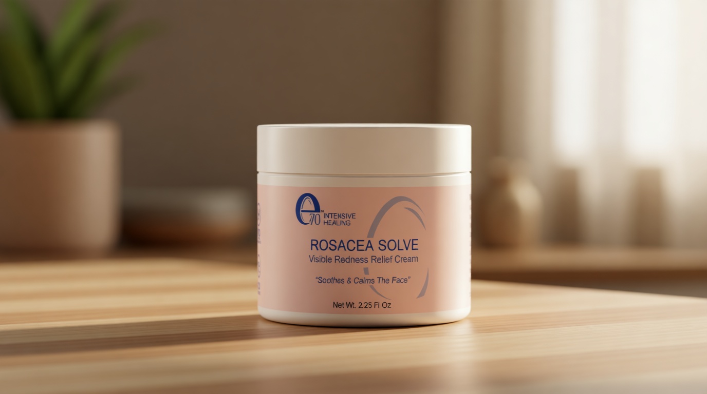 e70 Rosacea Treatment for Face Skincare Cream for Women & Men (Pack of 1) - Gentle Moisturizer Redness Reducing Skin Care - with Aloe Vera & Hyaluronic Acid - Day-Night, Made in USA (2.25 fl. oz.)