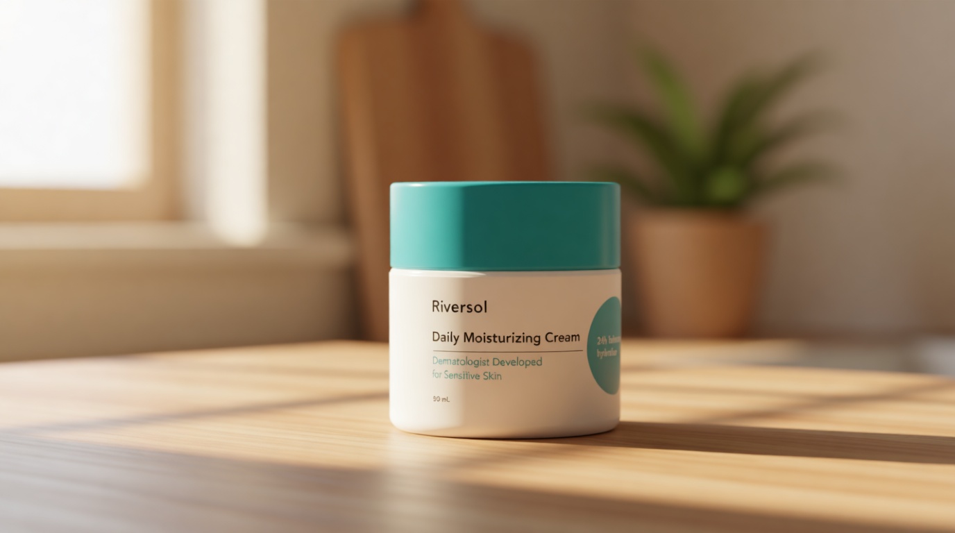 Riversol Daily Face Moisturizer for Rosacea-Prone Skin | Travel Size | Face Moisturizer for Dry Skin | Redness Relief | Fragrance Free | Dermatologist Developed | For Women & Men