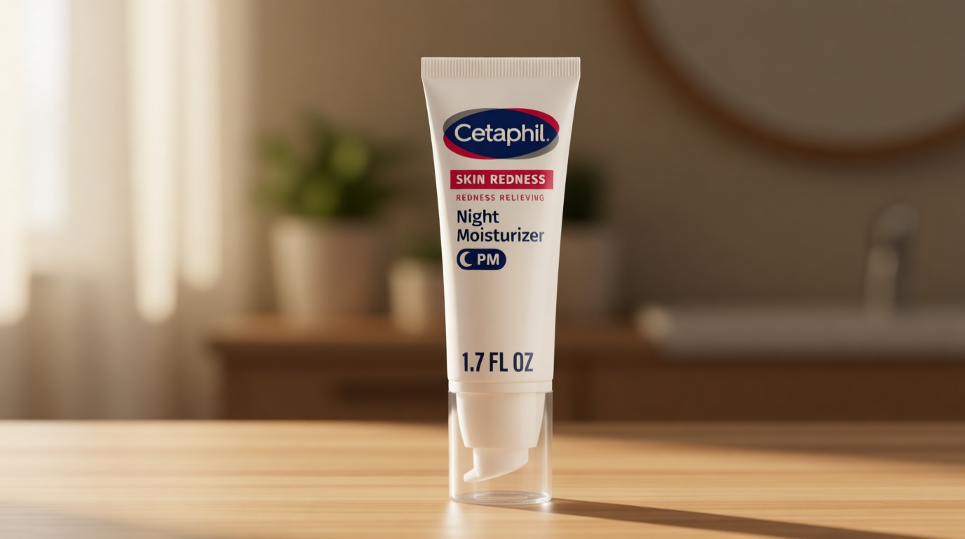 Cetaphil Night Cream, Redness Relieving Night Moisturizer for Face, 1.7 fl oz, For Dry, Redness-Prone Skin, Hypoallergenic, Fragrance Free