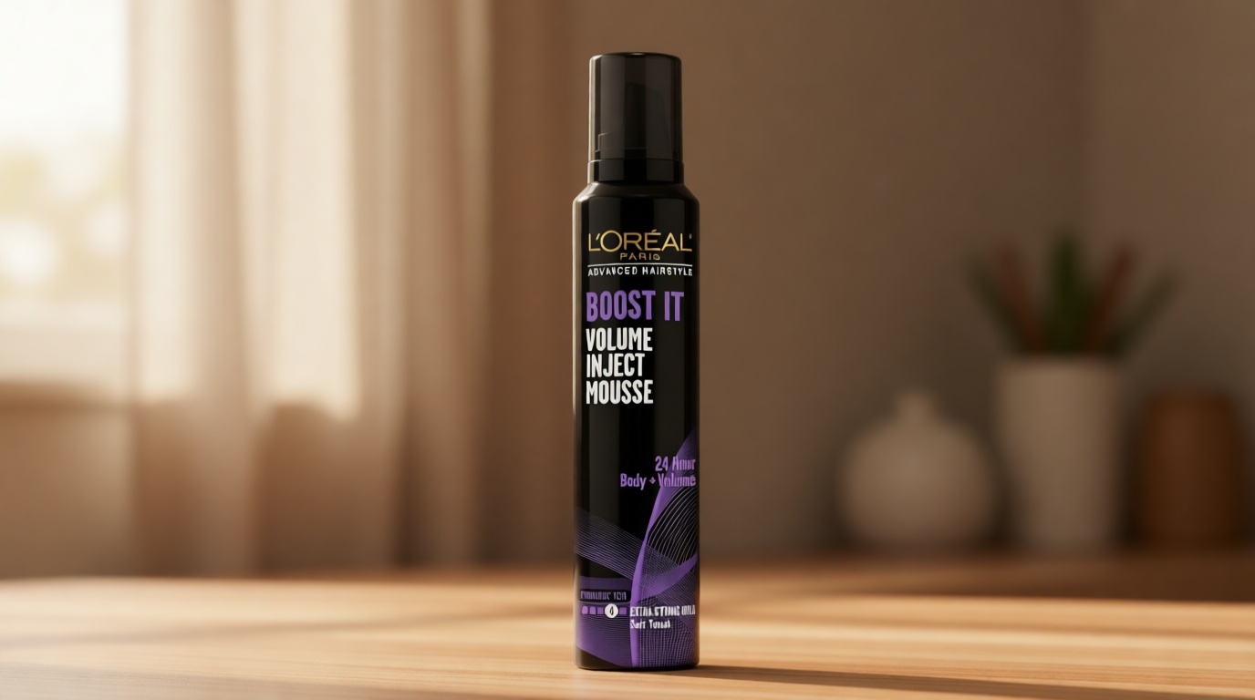 L'Oreal Paris Hair Care Advanced Hairstyle Boost It Volume Inject Mousse, 8.3 Ounce