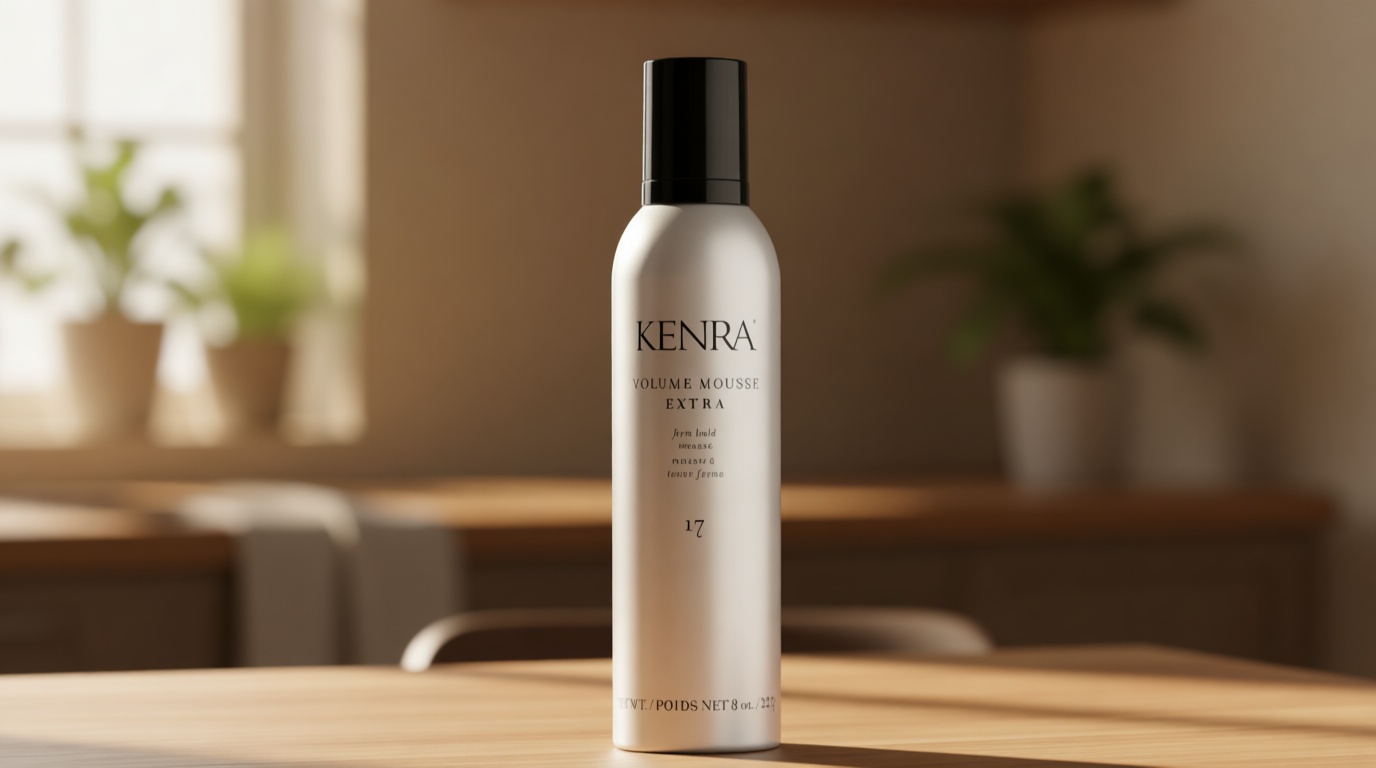Kenra Volume Mousse Extra 17 | Firm Hold Mousse | Non-drying, Non-flaking Lightweight Formula | Tames Frizz & Conditions |Thermal Protection up to 450F| All Hair Types | 8 oz