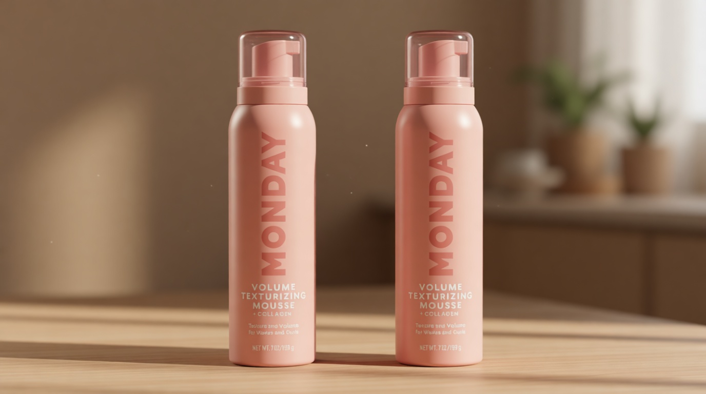 MONDAY HAIRCARE VOLUME Texturizing Mousse with Hydrolysed Collagen – For Instant Texture & Volume, 7 oz(Pack of 2)