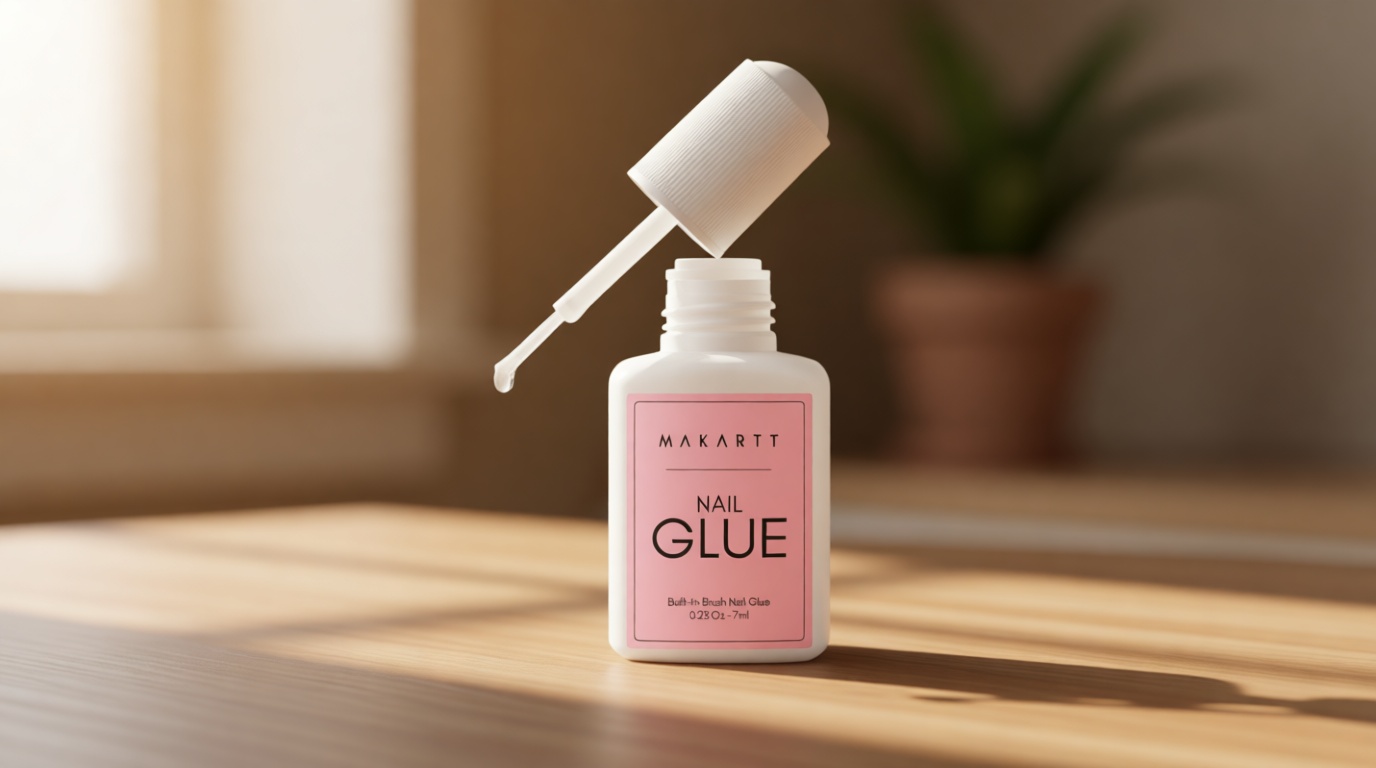 Makartt Super Strong Nail Glue for Press ons: Acrylic Nail Tips-Fake Nails-Salon Quality, No UV Needed, Brush On, Quick Dry, Easy Application Durable & Long-Lasting Fast Glue False Nails, Hema Free