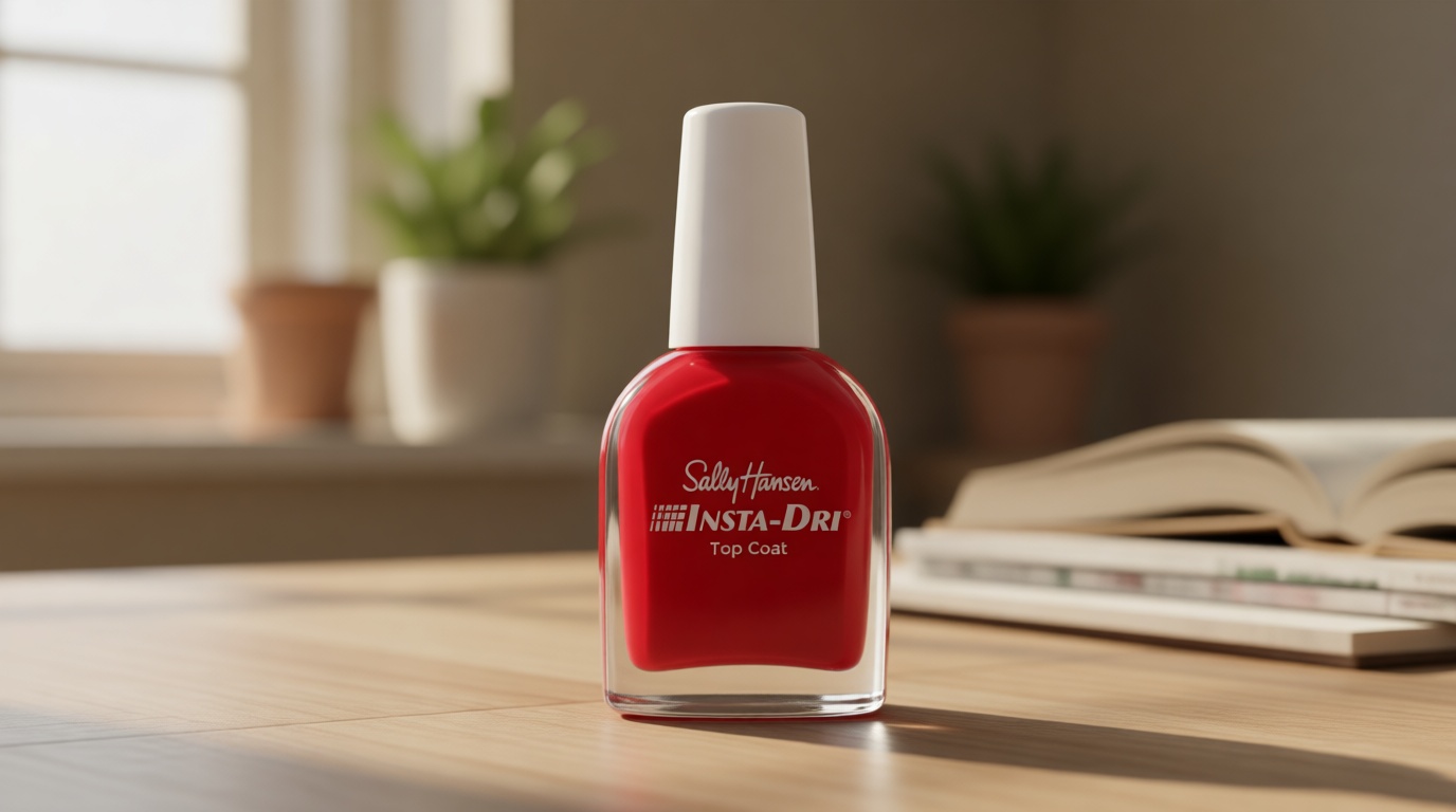 Sally Hansen Insta-Dri®, Clear Top Coat, Quick Dry, Long Lasting, Streak-Free Shine, Clear Nail Polish