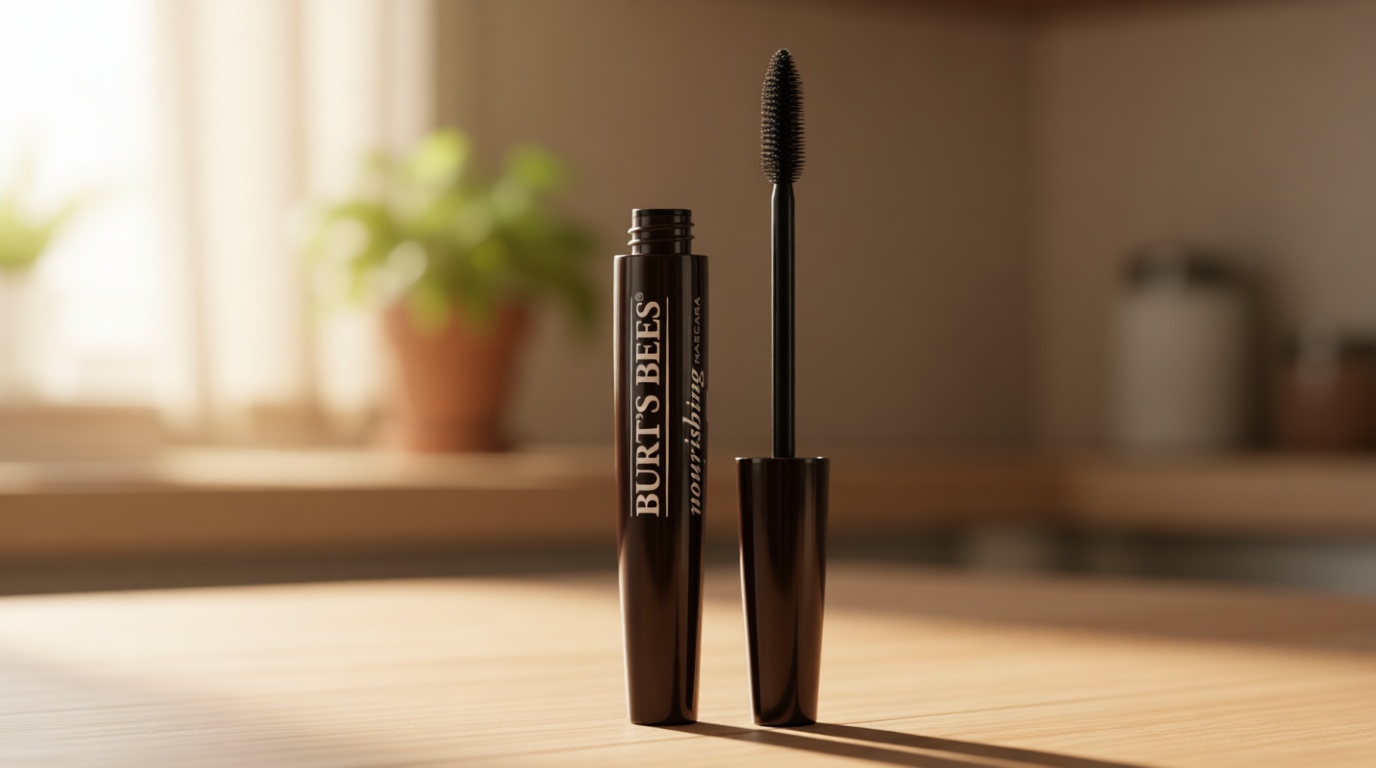 Mascara, Burt's Bees Lengthens Lashes, 100% Natural Makeup, Classic Black