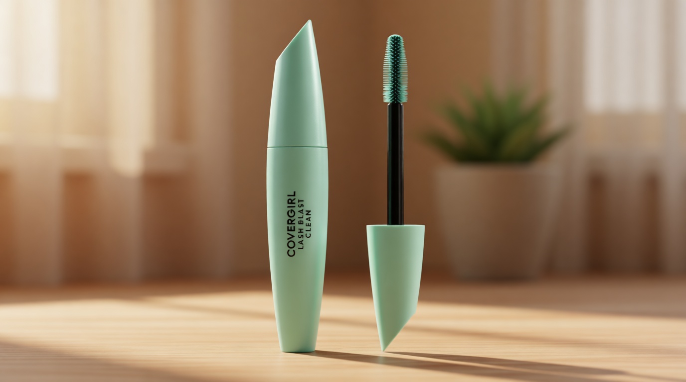 CoverGirl Lash Blast Clean Volume Mascara, Vegan Formula, Volumizing, Smudge-Proof, Very Black, 1 Count