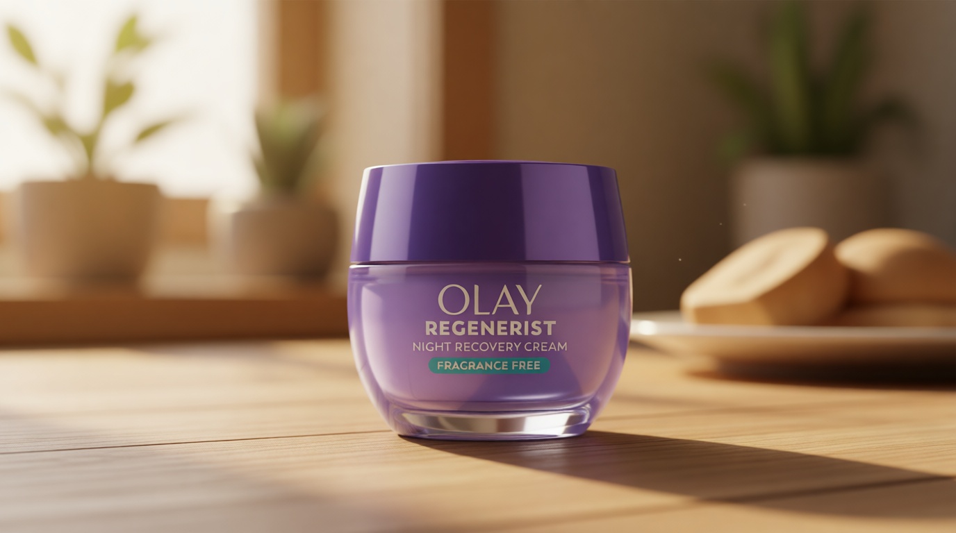 Olay Night Cream for Face, Anti-Aging Face Moisturizer for Women - Fragrance-Free Skin Care, Anti-Wrinkle, Exfoliate, Smooths Texture - Triple Collagen Cream, Niacinamide, Pro-Vitamin B5, 1.7Oz