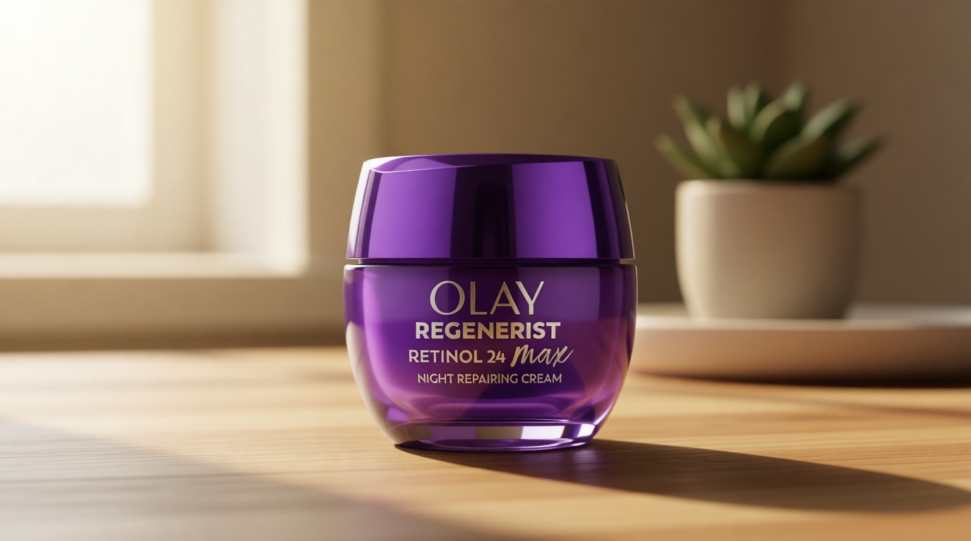 Olay Retinol Night Cream for Women, MAX, Anti-Aging Face Mousturizer, Fragrance-Free, Non Greasy - Anti-Wrinkle, Smooth Fine Lines, Hydrating Skin Care - Triple Collagen Cream, Niacinamide, 1.7oz