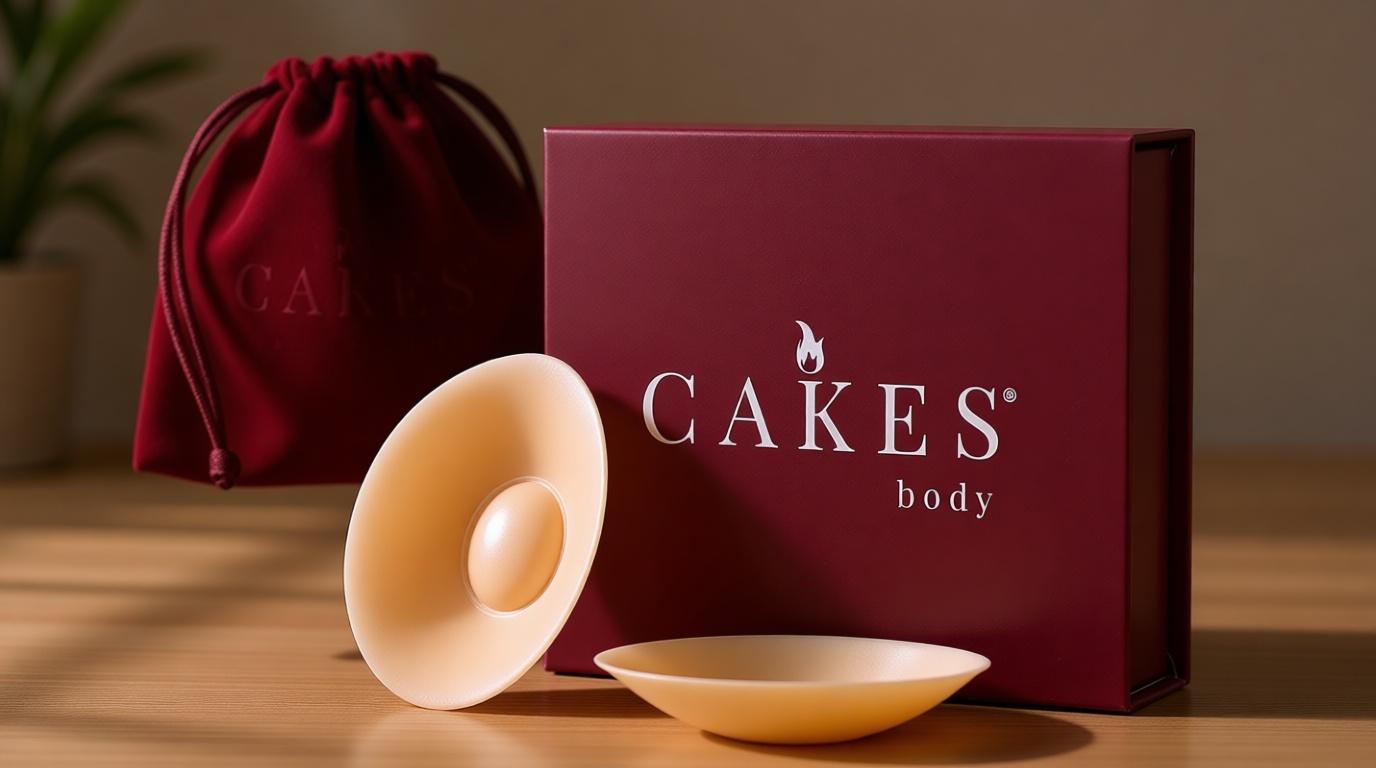 CAKES Body sticky Circle Nipple Covers for Women - The Viral Sticky Boobs With an Adhesive-free nip nook™