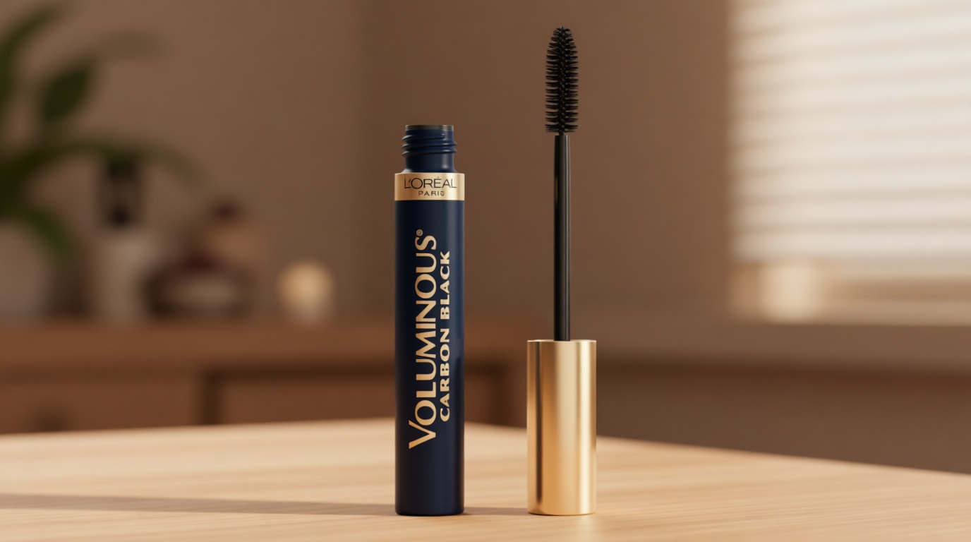 L’Oreal Paris Original Voluminous Mascara, Building Mascara Volume and Length Formula, Washable, Carbon Black, 0.26 Fl Oz., 1 Count