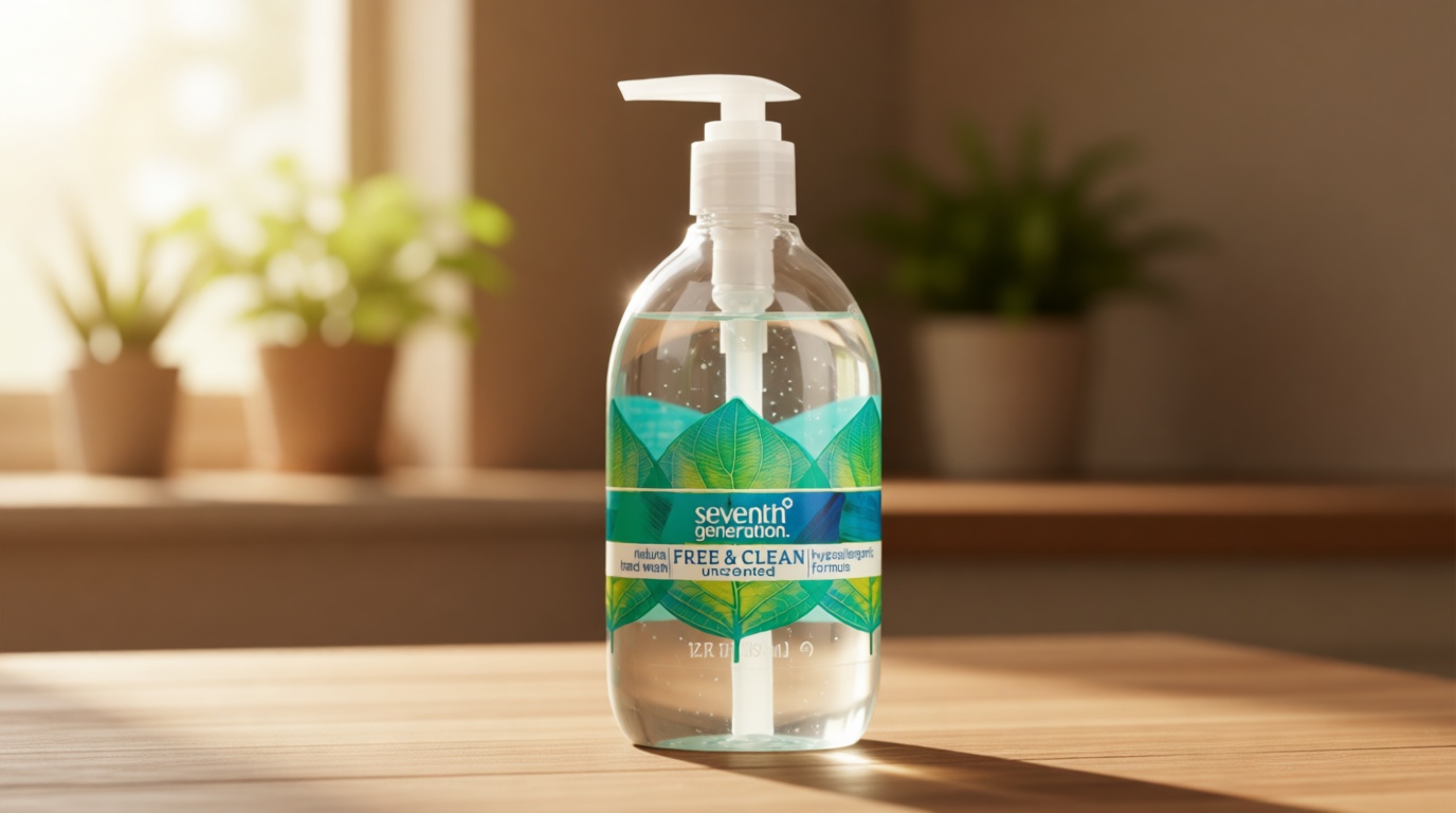 Seventh Generation Liquid Hand Soap Fragrance Free Free & Clean Unscented Hand Soap 12 Fl.oz, Pack of 8 U.S. EPA Safer Choice