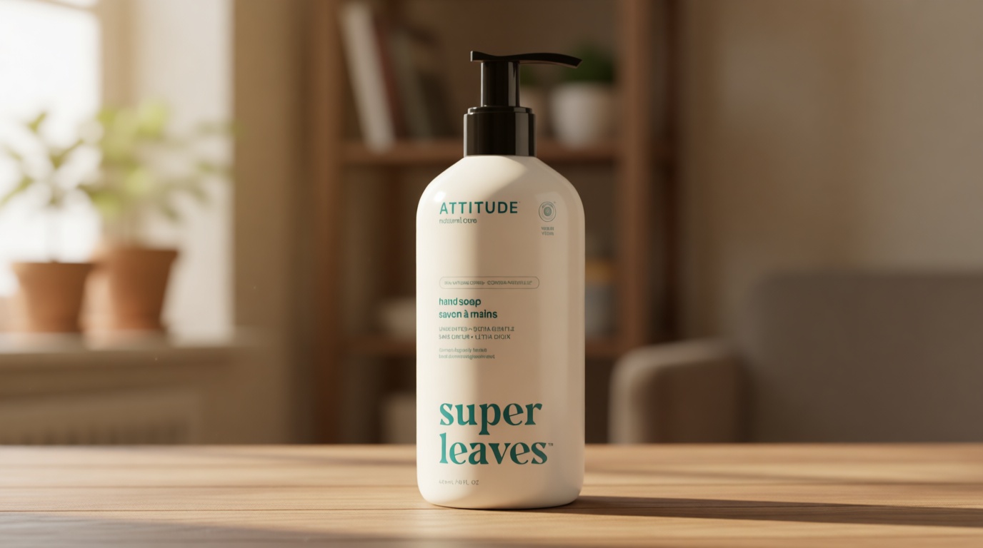 ATTITUDE Liquid Hand Soap, EWG Verified, Plant and Mineral-Based, Vegan Personal Care Products, Unscented, 16 Fl Oz EWG Verified