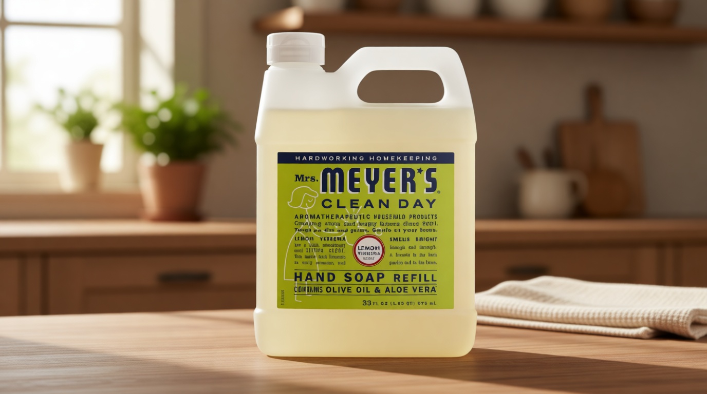 MRS. MEYER'S CLEAN DAY Hand Soap Refill, Lemon Verbena Scent, 33 Fl Oz Bottle ECOLOGO
