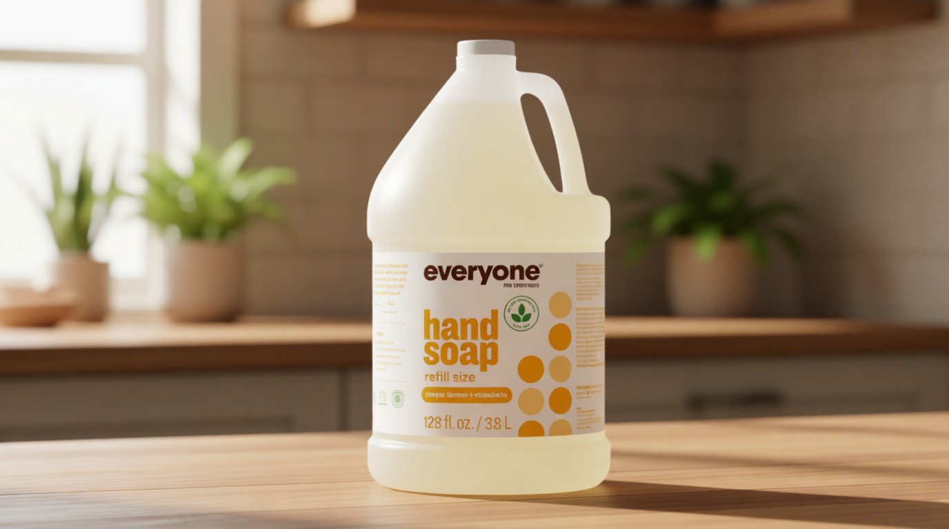 Everyone Liquid Hand Soap Refill, 1 Gallon, Meyer Lemon and Mandarin, made with Essential Oils for kitchen and bathroom EWG Verified