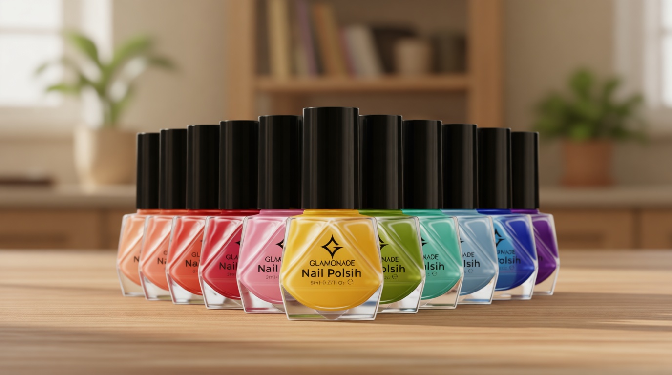 Non Toxic Nail Polish Set: Organic Nail Polish Kit Air Quick Dry Fingernail Lacquer Manicure Regular Rainbow Nail Pack Summer Spring Gift Set for Kids Girls Women