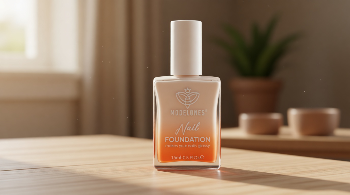 modelones Nail Strengthener, Milky White Nail Polish Nail Repair for Damaged Nails Hardener Air Dry Nail Growth Polish Natural Nail Concealer Foundation Gifts for Women 15ml