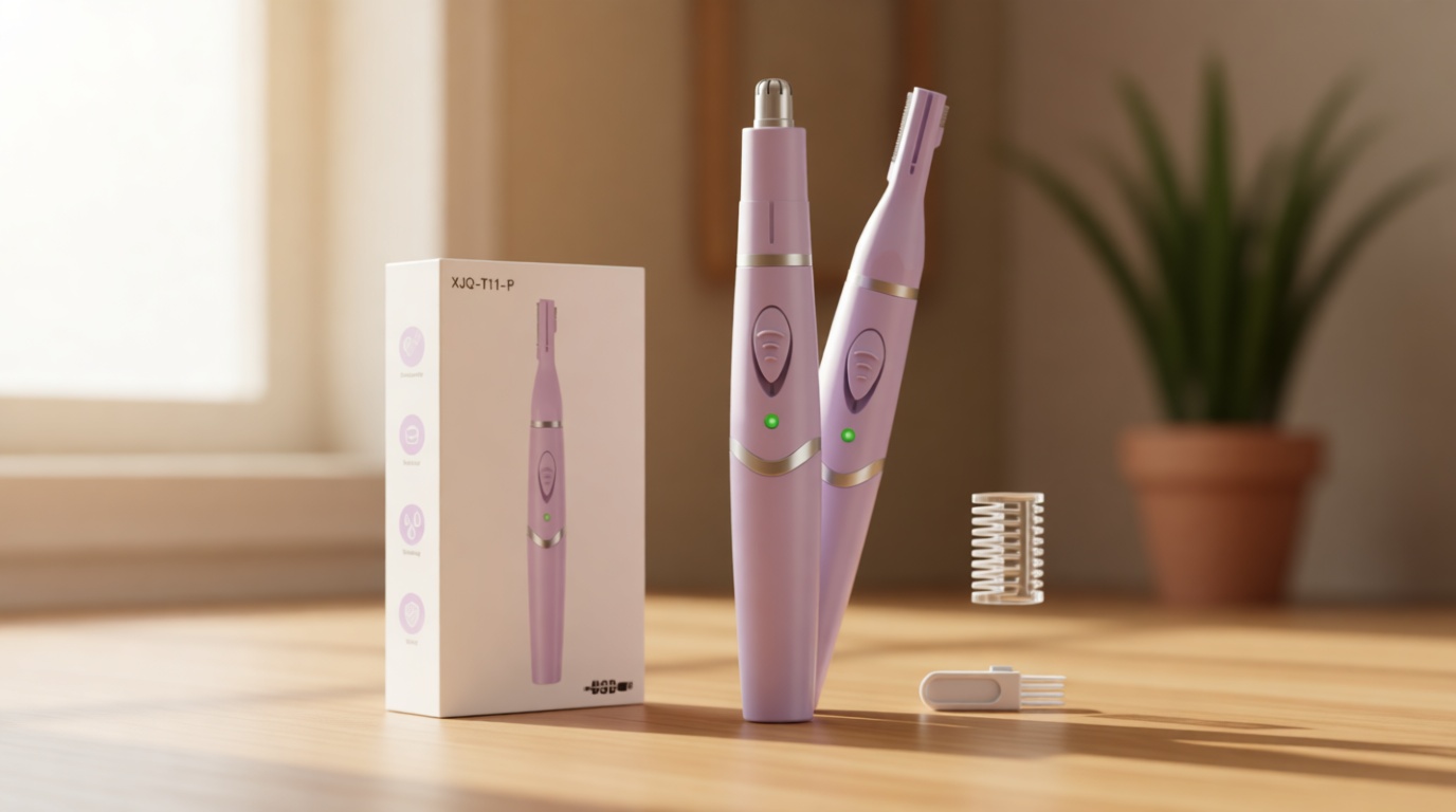 Ear and Nose Hair Trimmer for Women, 2026 Professional Painless 2 in 1 USB Rechargeable Eyebrow & Facial Hair Trimmer, Precision Tool with Powerful Motor and Dual-Edge Blades, IPX7 Waterproof