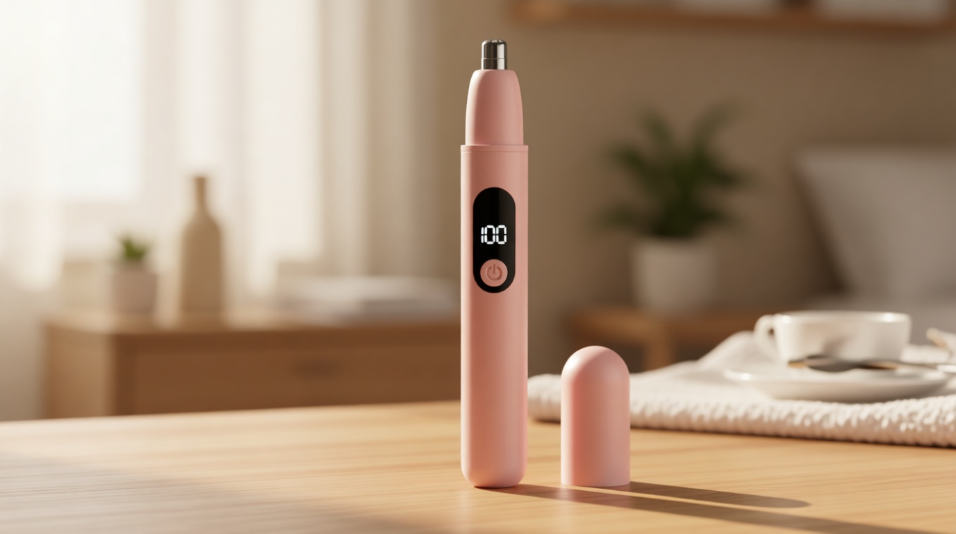 Nose Hair Trimmer Rechargeable Cordless Painless Ear and Eyebrow Trimming Tool-Dual Edge Easy Cleansing for Man Woman