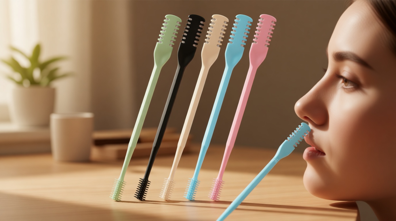 5Pcs 2-in-1 Nose Hair Trimmer for Men Women: 2026 New Portable Double Sided 360° Rotating Nasal Hair Cutter for Women Home Travel (Multicolor)