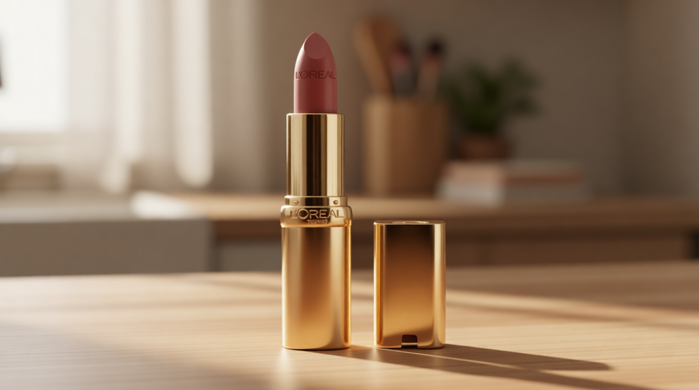 L'Oreal Paris Colour Riche Original Creamy, Hydrating Satin Lipstick with Argan Oil and Vitamin E, Fairest Nude, 1 Count