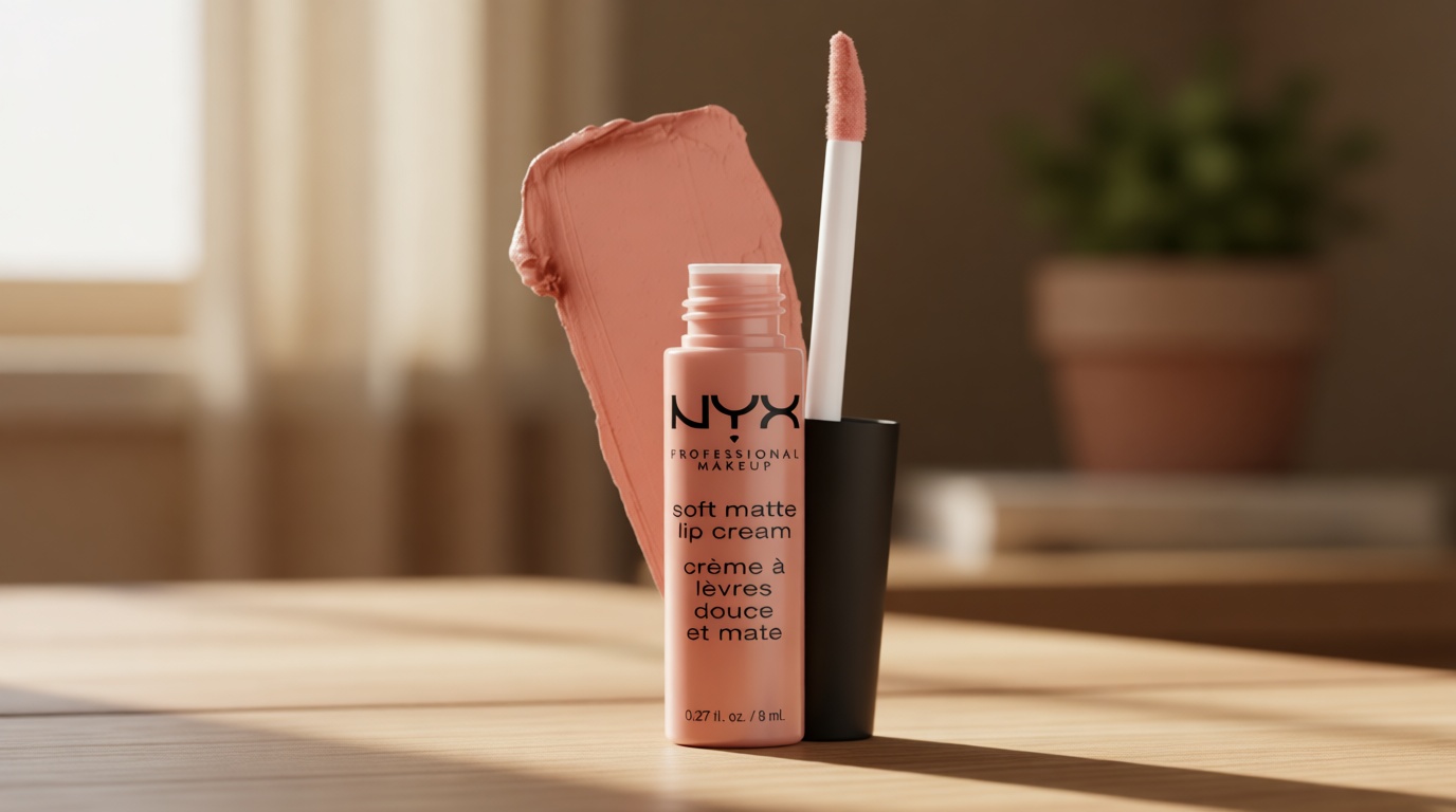NYX PROFESSIONAL MAKEUP Soft Matte Lip Cream, Lightweight Liquid Lipstick - Cairo (Matte Pure Nude)