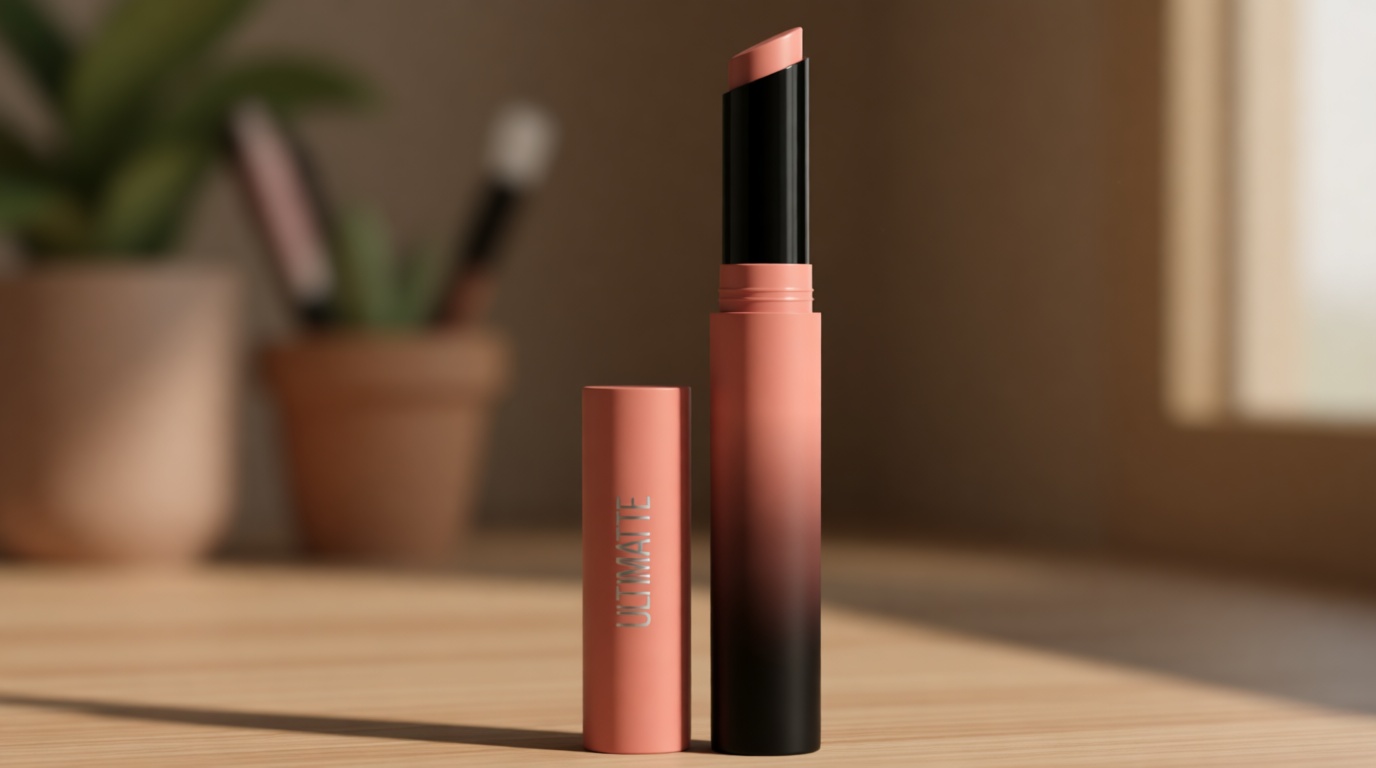 Maybelline Color Sensational Ultimatte Matte Lipstick, Non-Drying, Intense Color Pigment, More Blonde, Sandy Nude, 1 Count