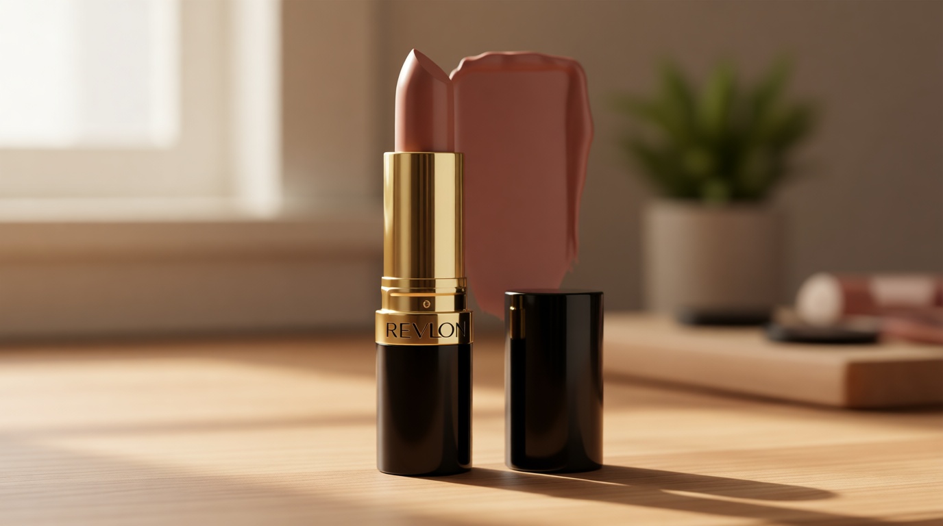 Revlon Super Lustrous Lipstick, Creamy Formula For Soft, Fuller-Looking Lips, Moisturized Feel, 756 Nude Fury, 0.15 oz