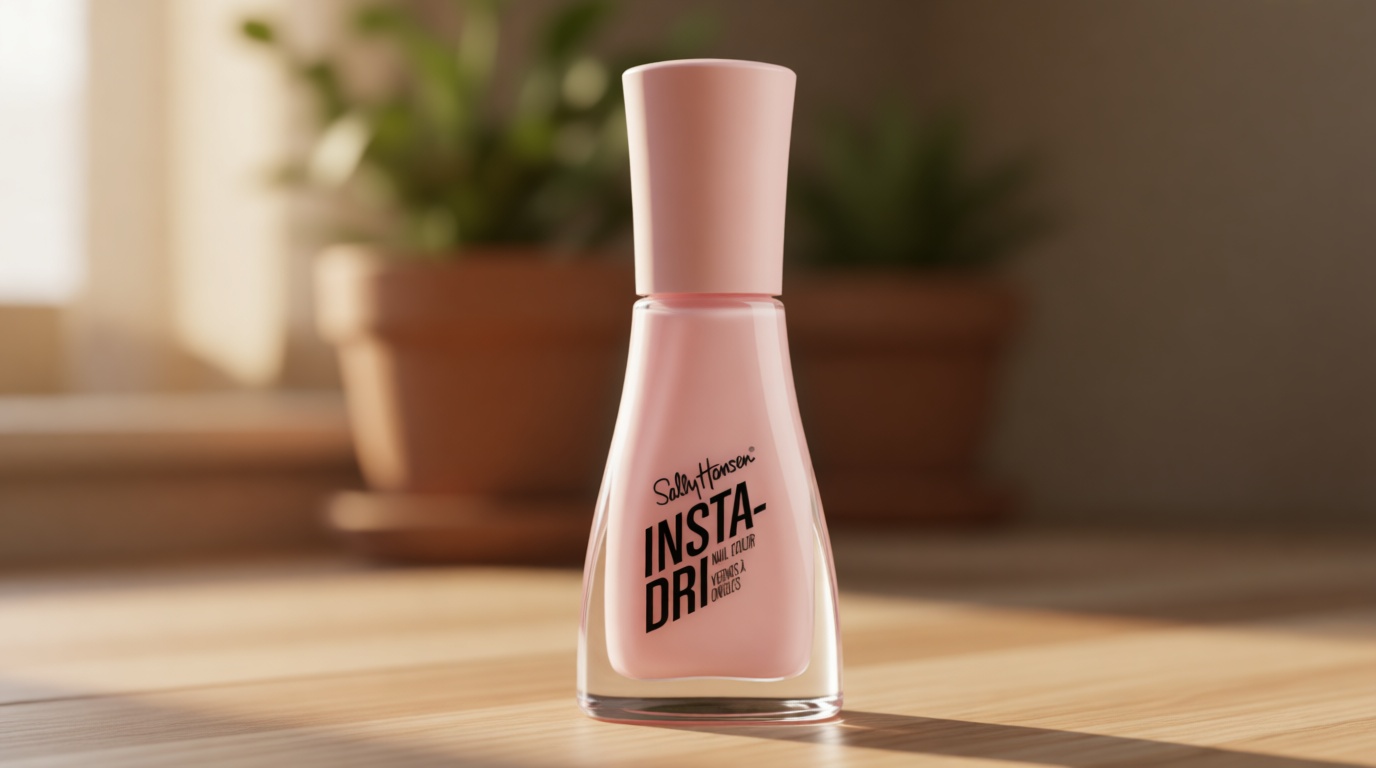 Sally Hansen Insta-Dri Nail Polish | Quick Dry, Long Lasting, Streak-Free Shine | Semi-Opaque, Glossy | 239 In a Blush | Pale Pink Nude Nail Color