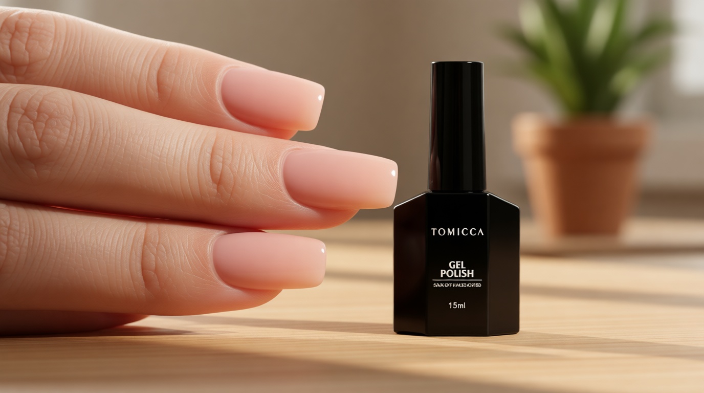 TOMICCA Nude Gel Nail Polish,15ml Light Nude Gel Polish,Soak Off Uv Led Cure Needed，Color Long Lasting Translucent Nail Art Manicure French Salon Diy Design Gifts For Woman