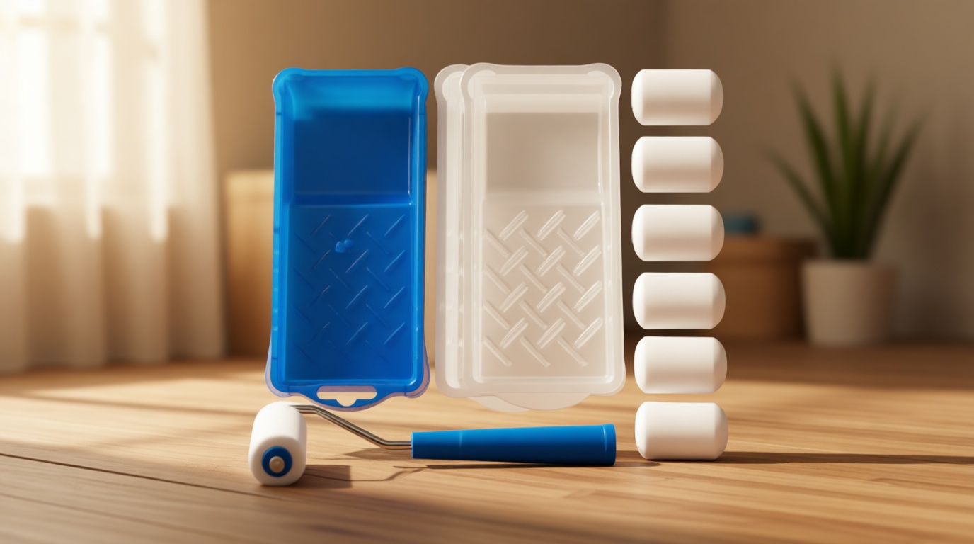 Mister Rui Foam Paint Roller, 2 Inch Mini Paint Roller Kit 10 Pack, Touch Up Small Paint Roller for Painting Wall, Door, Cabinet