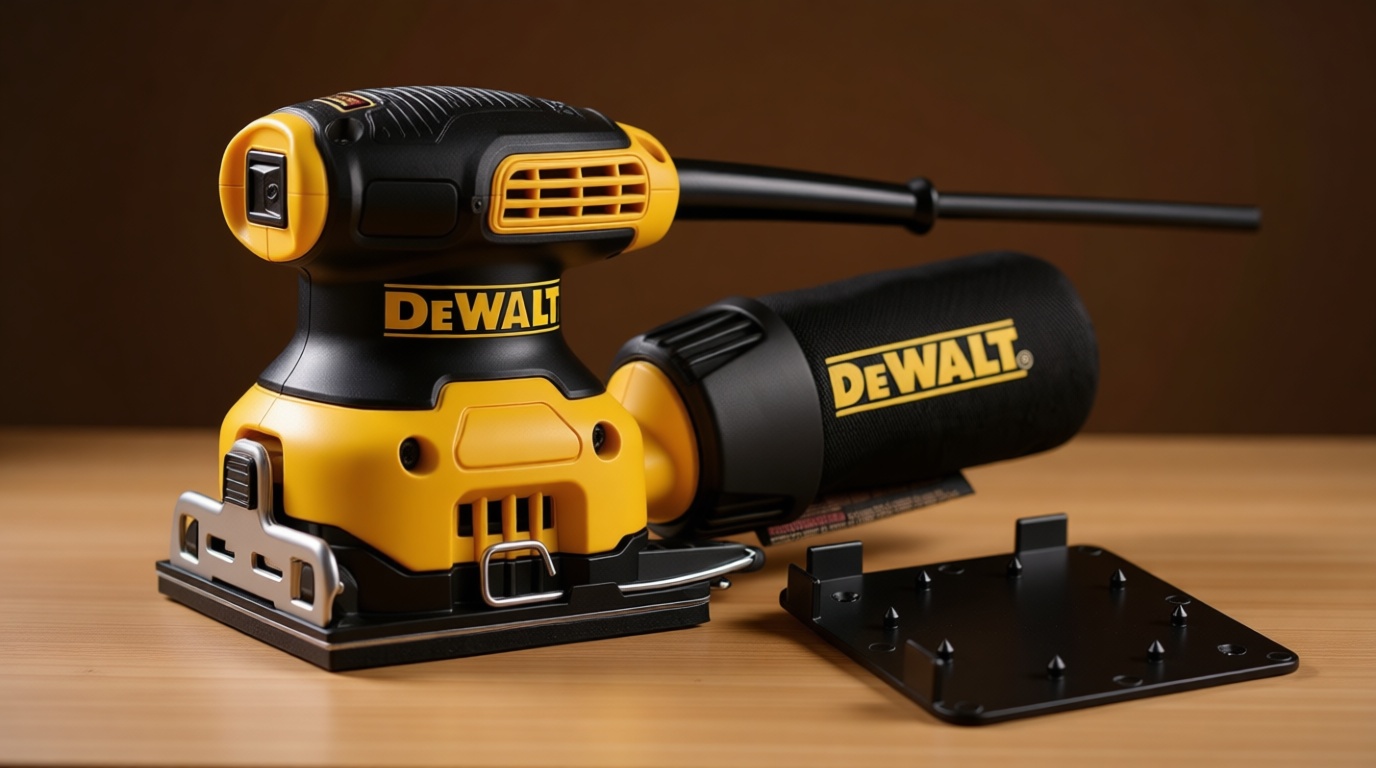 DEWALT Palm Sander, 1/4 Sheet, 14,000 OPM (DWE6411K)