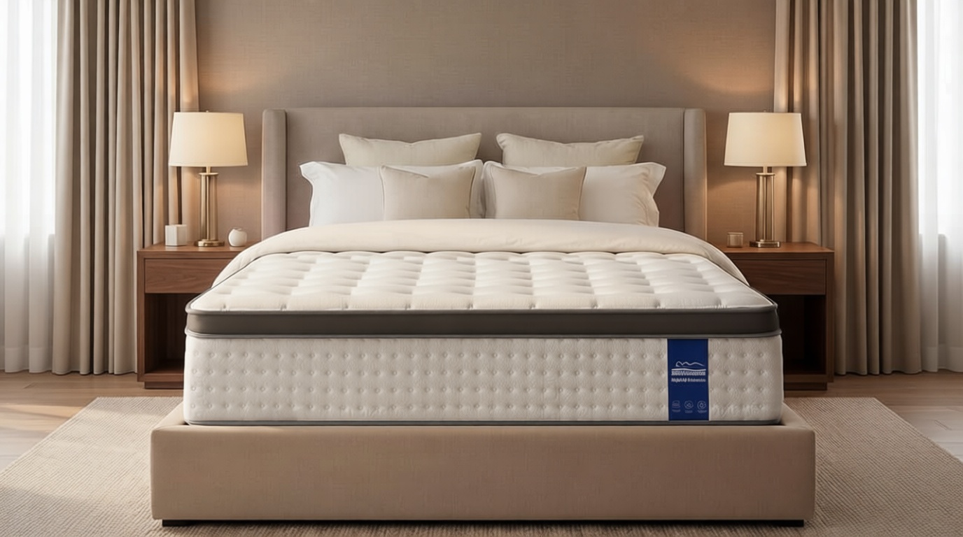 DINBooonLUX Queen Size Mattress,12 Inch Hybrid Queen Mattress in a Box with Memory Foam and Zoned Support Spring,Motion Isolation,Medium Firm,CertiPUR-US.