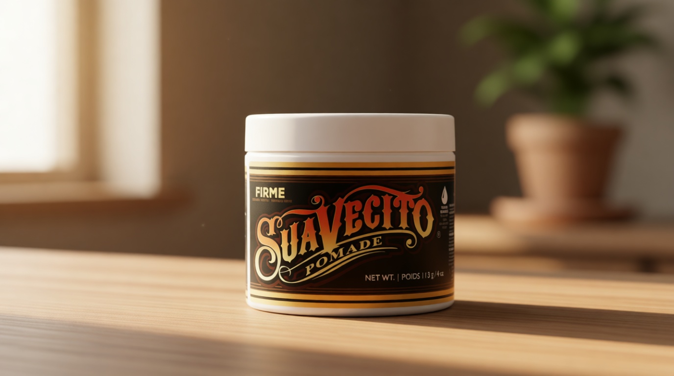 Suavecito Pomade Firme (Strong) Hold 4 oz, 1 Pack - Pomade For Men - Medium Shine Water Based Wax Like Flake Free Hair Gel - Easy To Wash Out - All Day Hold For All Hair Styles
