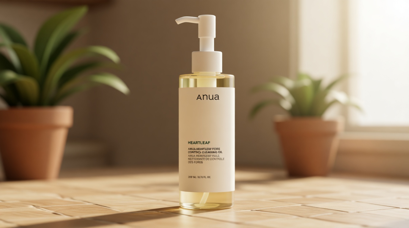 Anua Heartleaf Pore Control Cleansing Oil, Pore Cleanser, Sebum Care, Gentle Melting Oil Cleanser for Face, Safe For All Skin Type, Daily Hydrating Makeup Remover, Korean Skin Care (6.76fl.oz)