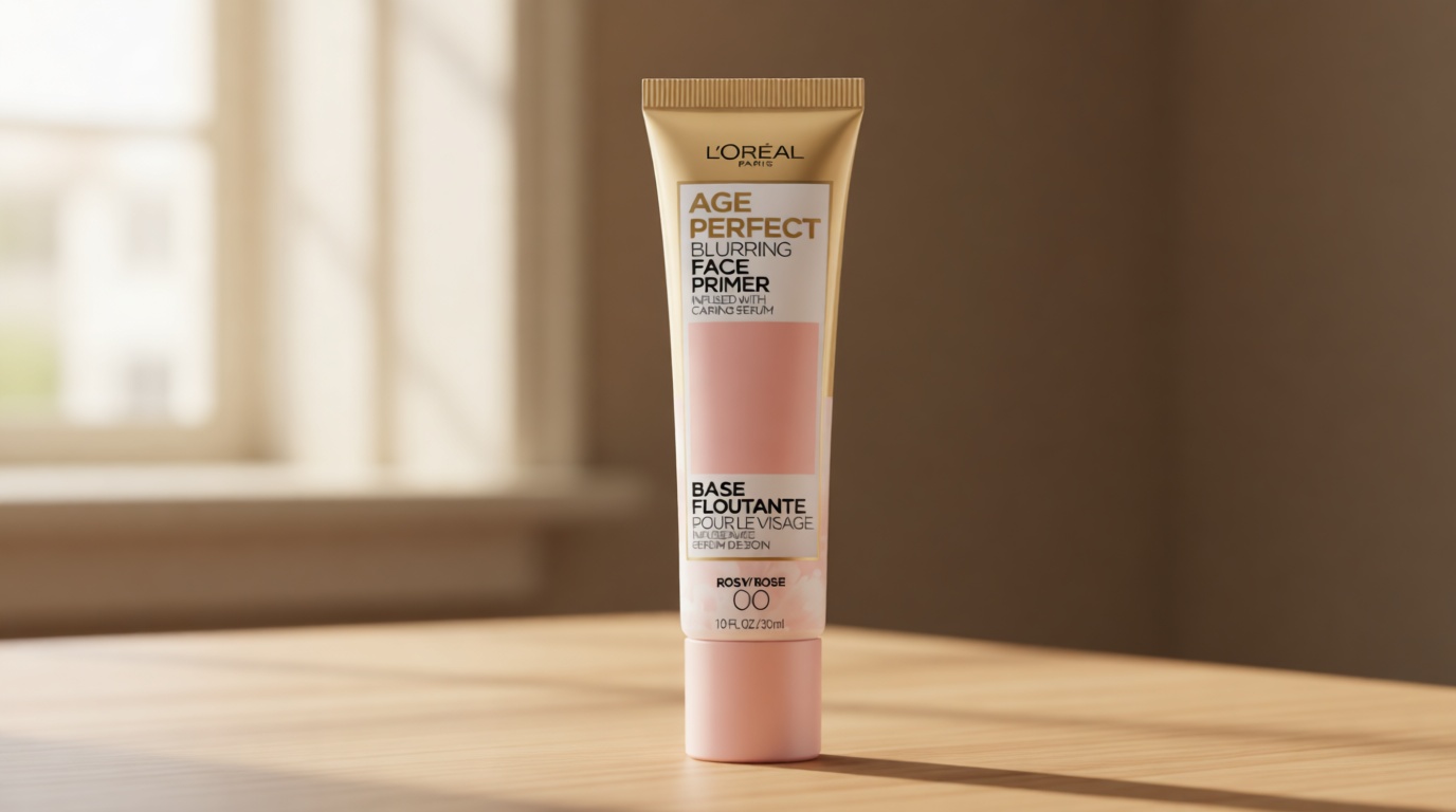 L'Oreal Paris Age Perfect Face Blurring Primer Infused with Caring Serum Smoothes Liners and Pores
