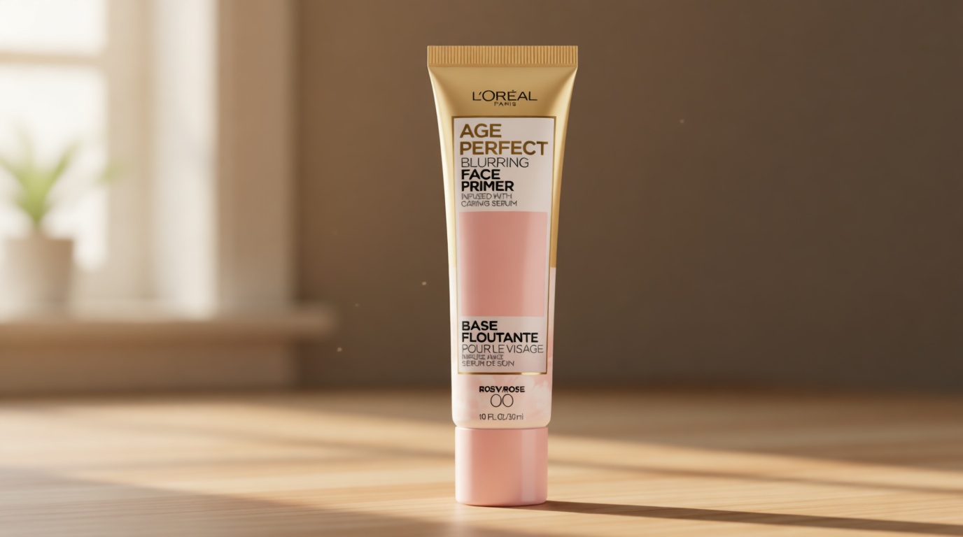 L'Oreal Paris Age Perfect Face Blurring Primer Infused with Caring Serum Smoothes Liners and Pores